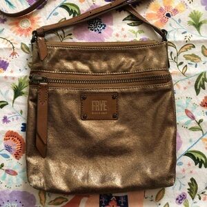 Frye Ivy Crossbody Bag Bronze Metalic